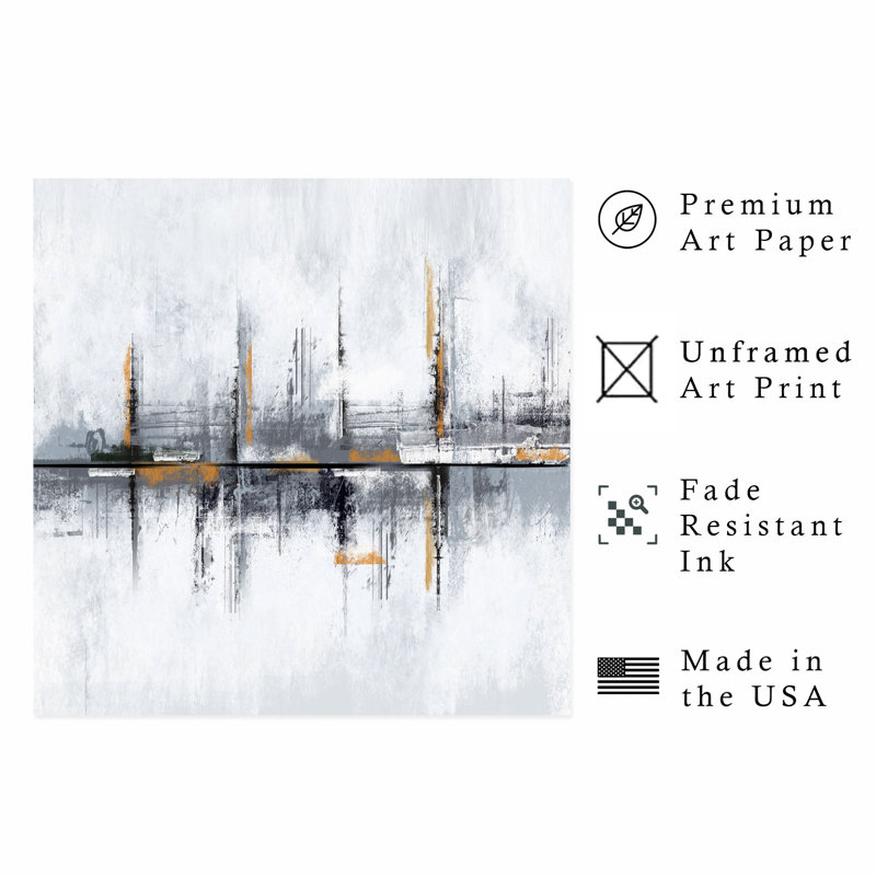Abstract Transitional Abstract Transitional Unframed Art Print, 10" H x 10" W