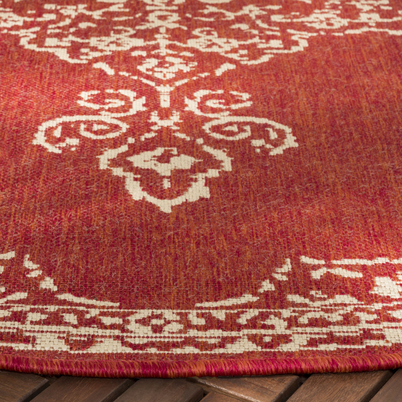 Radslavice Oriental Hand Woven Indoor / Outdoor Area Rug, Rectangle 91 x 152 cm