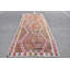 Grand tapis kilim turc vintage fait à la main avec motif géométrique pour un décor de salon bohémien