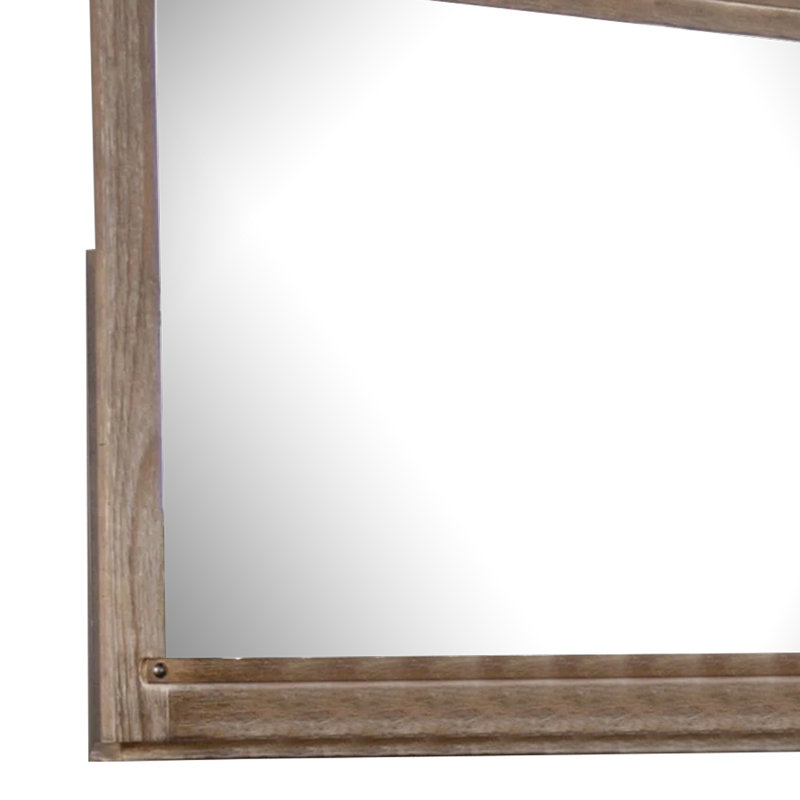 Miroir de commode Merry, brun, cadre rectangulaire 36 x 49