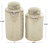 Ceramic Decorative Jars with White Floral Patterns Set-1047670791