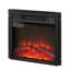 18" Electric Fireplace Heater 1400W, Realistic Flames, Black Tempered Glass, 60Hz, Adjustable Temperature Range 1400W Fireplace, Remote Controlled, Flame, 62F - 82F