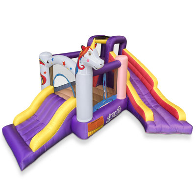 12' x 13' Unicorn Bounce House with Slides and Air Blower