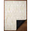 Tapis de couleur crème à motif de treillis hexagonal Abid-957569116