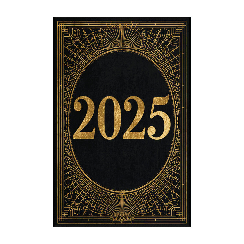 Soft Plush Finnell New Years Modern & Contemporary Abstract Area Rug in Gray – Black Binding, 7x10
