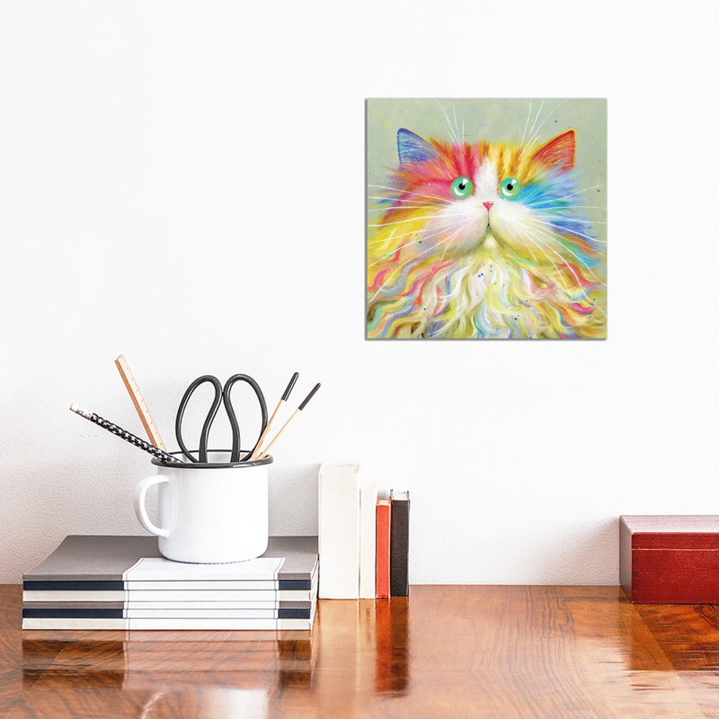 Mousta Chou by Kim Haskins - Print on Canvas, 45.72 cm H x 45.72 cm W x 3.175 cm D, Wrapped Canvas