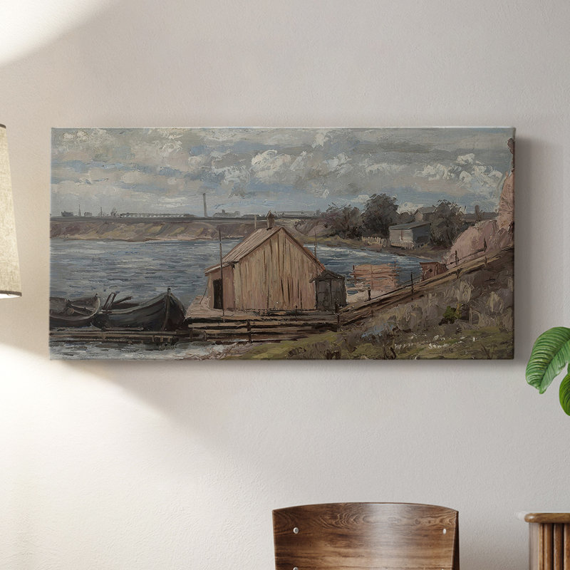 Série paysage - CDXC - Toile tendue avec châssis - Prêt à accrocher, H 16 po x l 32 po