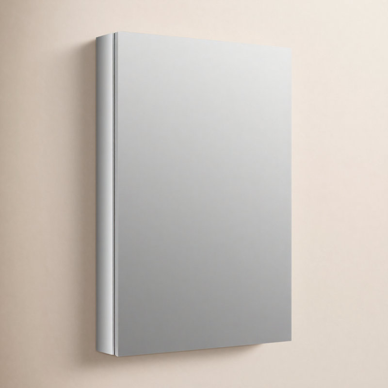 Verdera® Recessed or Surface Mount Frameless Medicine Cabinet with 3 Adjustable Shelves, 30" H x 24" W x 4.75" D