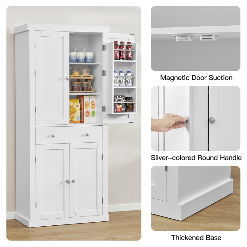 Red Barrel Studio® 72'' Kitchen Pantry & Reviews | Wayfair