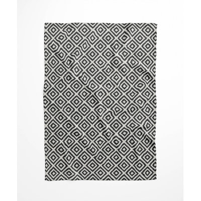 Ikat Grunge Velveteen Fleece Blanket