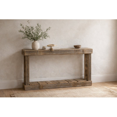 Console d'entrée 46 po en bois recyclé naturel