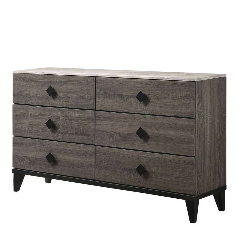 Commode en faux marbre