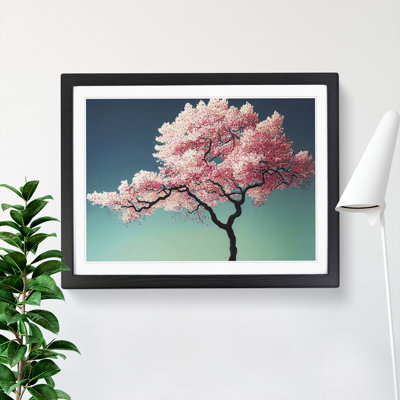 Vibrant Cherry Blossom Tree - Framed Print
