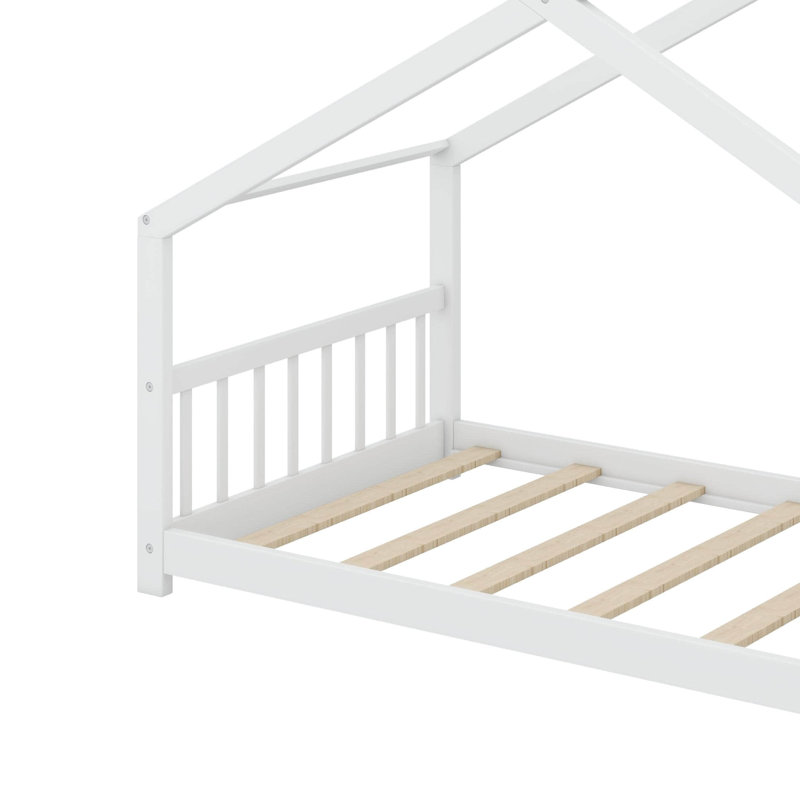 Lit double en bois, Espresso, 53.9'' H X 56.3'' W X 80.7'' L