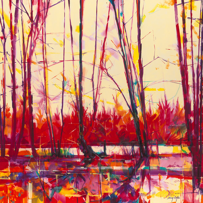 Doug Eaton - Painting, 85cm H x 85cm W, Wrapped Canvas