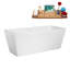Baignoire autoportante 59 "avec drain interne Streamline-101687234