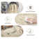 Tapis lavable rétro antidérapant (beige)