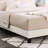 3D Upholstered Twin Bed In White - Upholstery For A Luxurious Touch Structure Size Foam Padding Relaxing Night Stable Plywood Frame-850955384