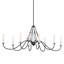 Lustre ovale 44,5 pouces Freesia en noir texturé 44,5 pouces-70048103-70048106