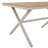 Outdoor 7-Piece Dining Set - Rectangular Teak Wood Table + 6 Wicker Chairs With Cushions, Beige Steel Frame, Teak Finish, Perfect For Patio, Deck, Or Garden