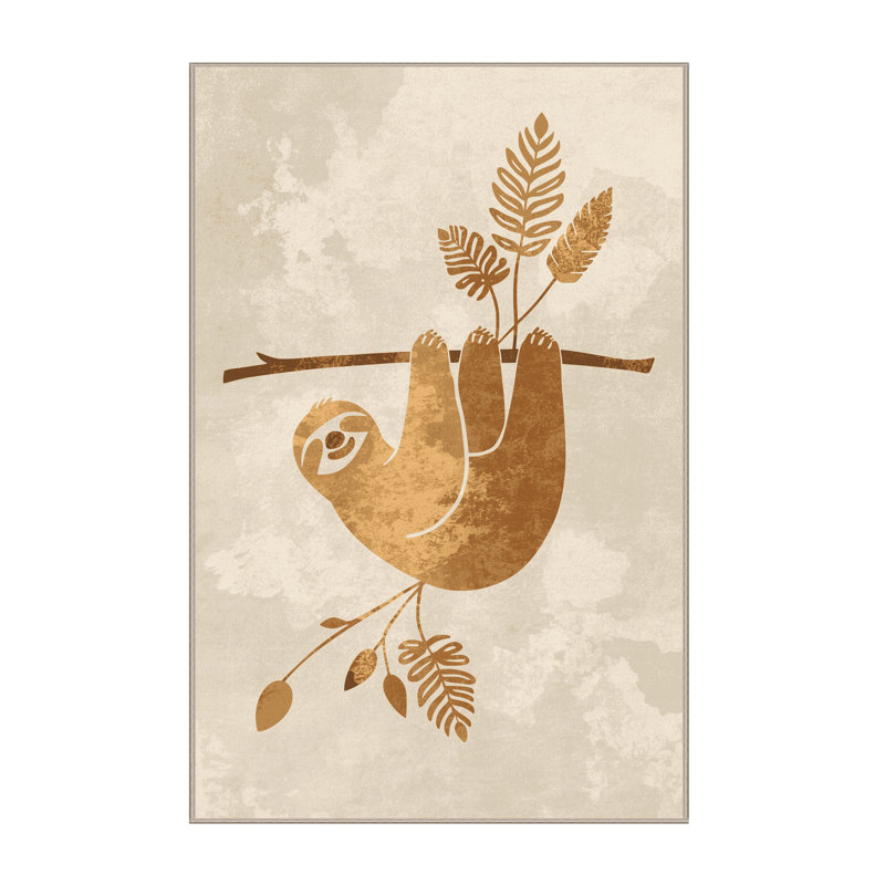 Tapis ombré beige Pavanvir Sloth, 2 x 5