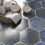 Kalay 9" Hexagon Polished Porcelain Tile-189182015