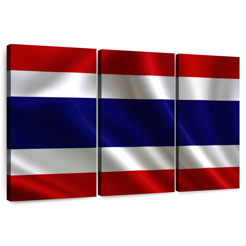 Drapeau de la Thaïlande, H 20 po x l 33 po