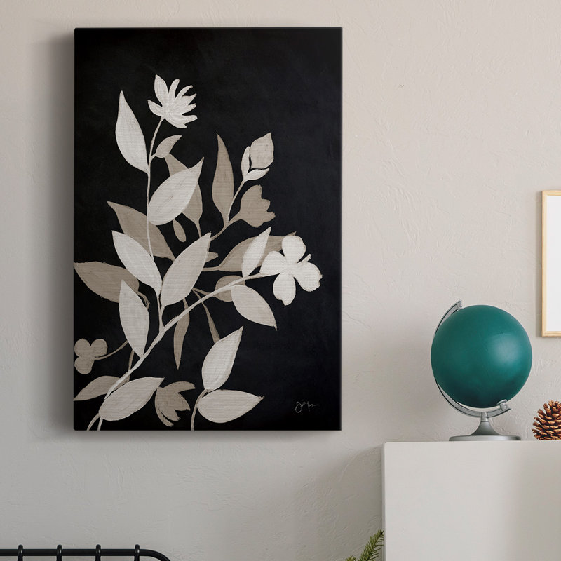 Silhouette de minuit I, toile tendue avec châssis de qualité supérieure - prête à être accrochée, H 60 po x l 40 po x P 1 po