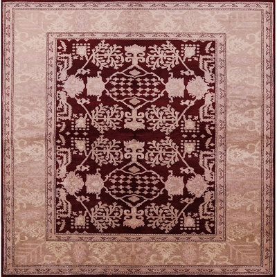 Tapis oriental cramoisi / pêche Oriental