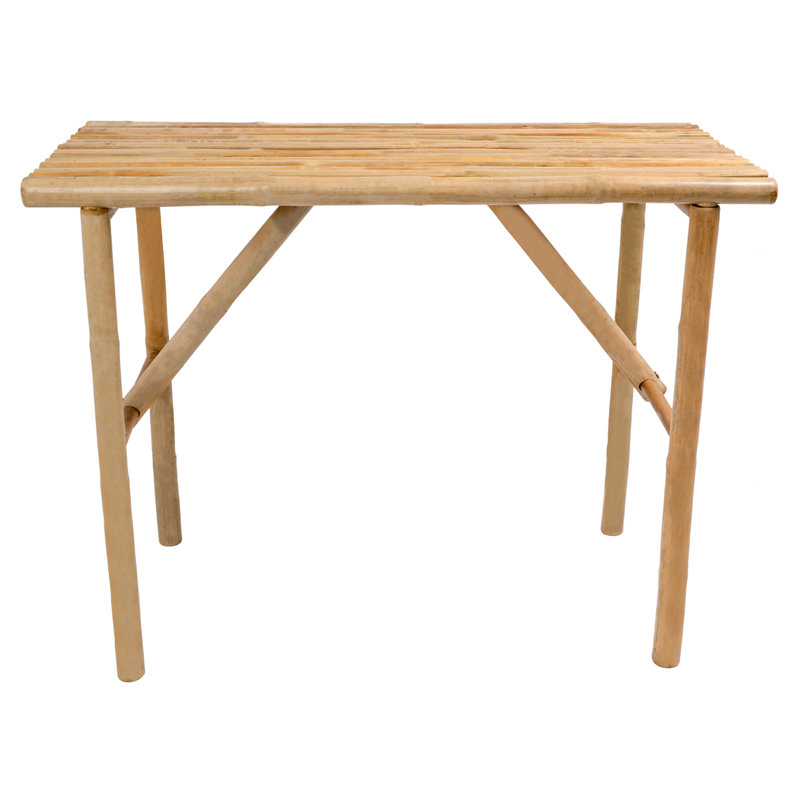 Hodson Solid Bamboo Wood Console Table