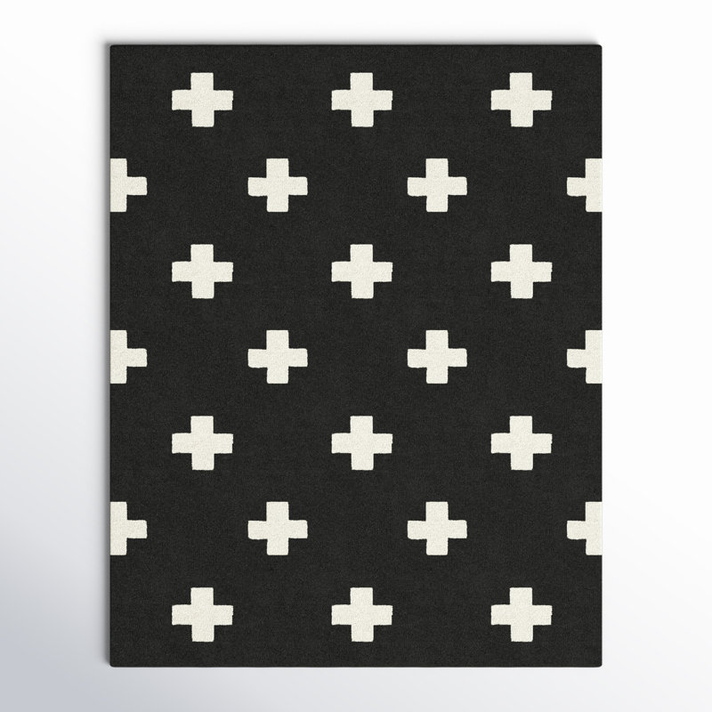 Cavan Hand Tufted Wool Geometric Indoor Rug, Rectangle 7'6" x 9'6"
