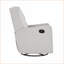 Fauteuils inclinables | Fauteuil inclinable et pivotant Milah | Polyester gris clair
