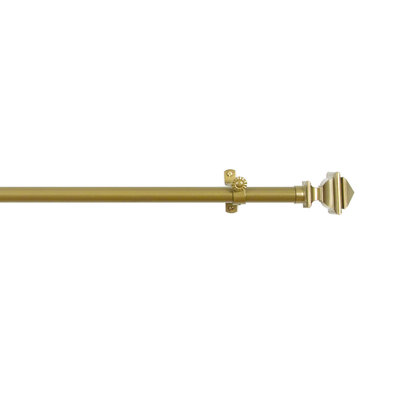 Tringle à rideaux simple réglable 0,75 po Solomon Gold
