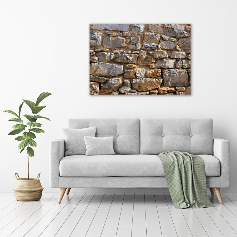 A Stone Wall - Wrapped Canvas Print