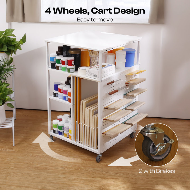 Screen Printing Storage Cart Screen Frame Rack Shelf