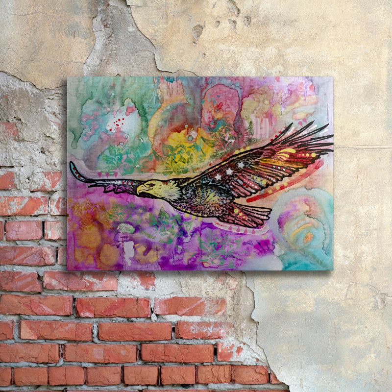 « eagle », impression, H 16 po x l 22 po x P 1 po, Pas de tapis, Sans cadre