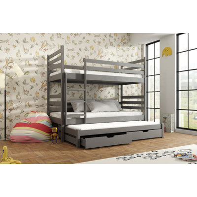 Tombolo Bunk Bed with Storage Included with Built-in Ladder Included with Trundle Included