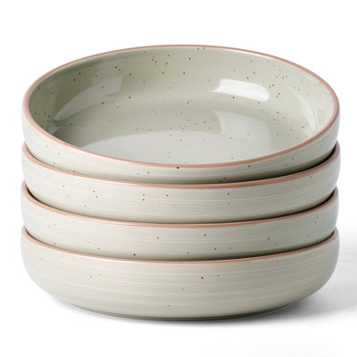  Meteor 4 Pieces 8.1" Pasta Bowls Set, Matcha Green