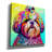 'Rainbow Shih Tzu' by Dean Russo Canvas Wall Art-1223897759