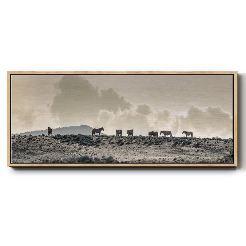 Wild Horse Ridge - toile encadrée, H 20 po x l 50 po