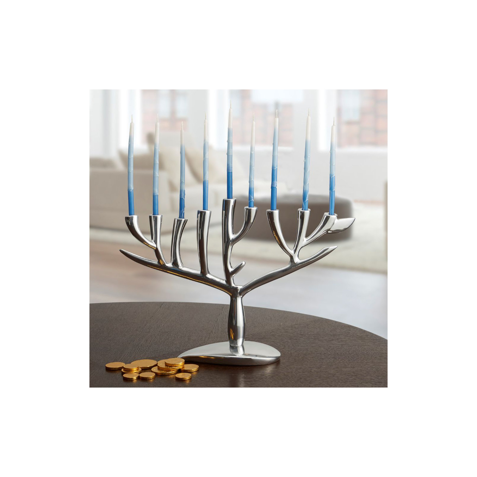 Nambe Tree of Life Menorah