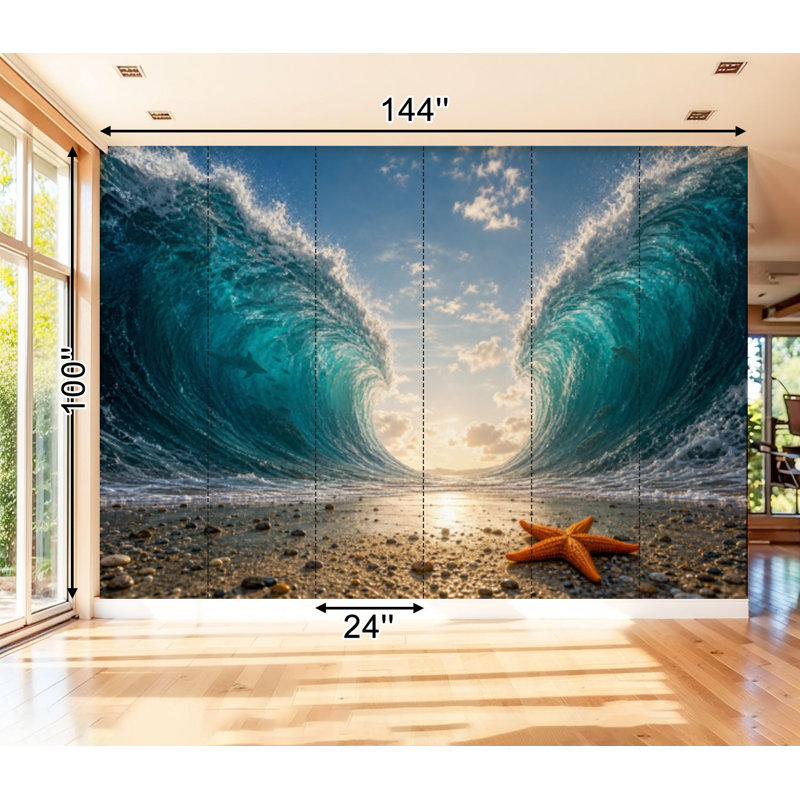 Adhésif mural amovible auto-adhésif et amovible, L 99,6 po x l 144 po