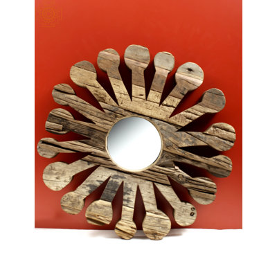 27" Vintage Wooden Designer Framed Mirror