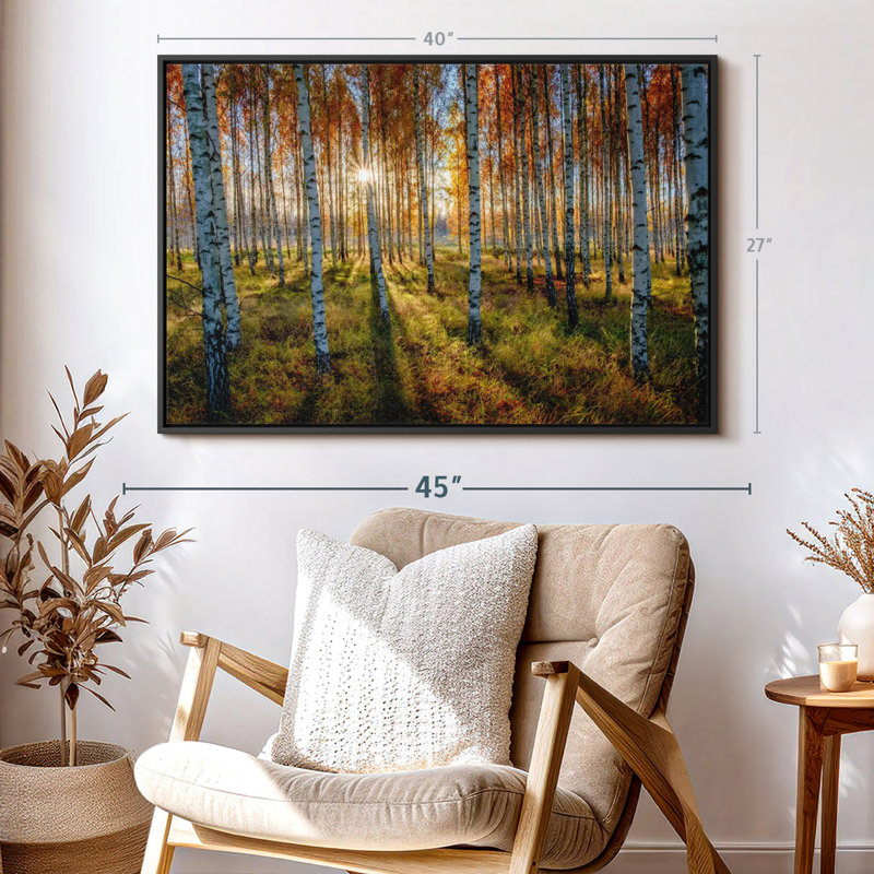 " Swedish Birch Forest ", 40" H x 27" W