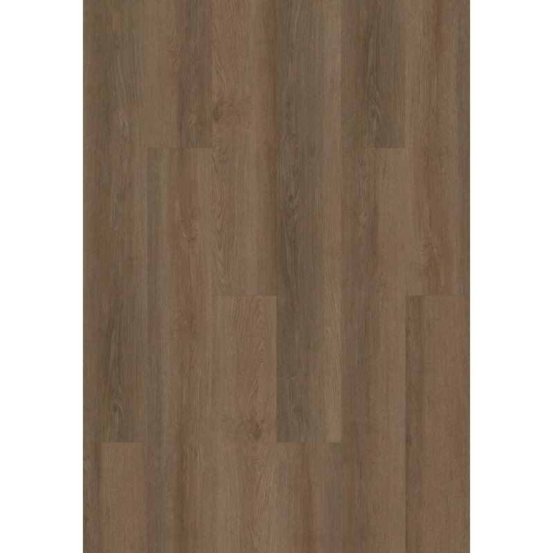 Plancher en vinyle imperméable Shaw Hometown SPC T 6 mm x l 7 po x L 48 po, Brun