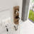 12" Bathroom Wall-Mounted Storage Rack, Float Mounting Design,(KD-Packing)-1703311233