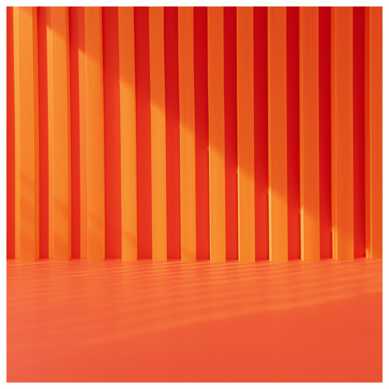 Orange Vertical Stripes Comforter, Twin Extra Long