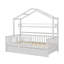 Lit en bois avec couchette, lit pour enfant avec tablette-1056540349