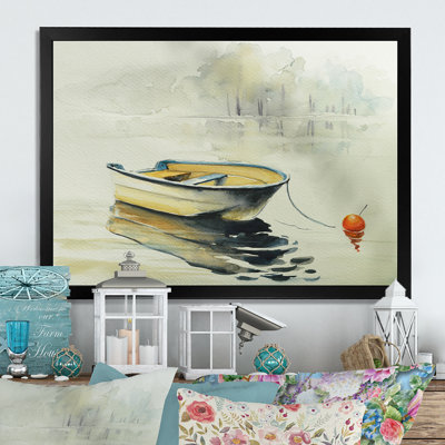 " Fishing Boat Lake In River "