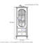 Buffet moderne à porte vitrée multifonctionnelle